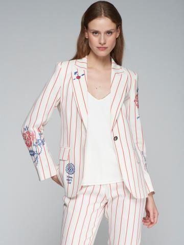 VILAGALLO 32200 HEATHER EMBROIDERED JACKET